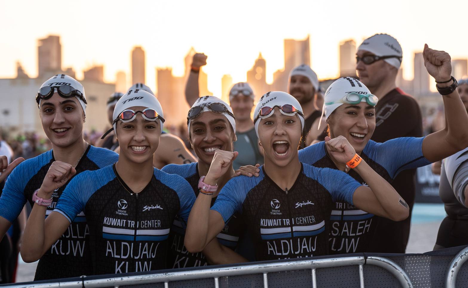 Triathletes get ready for the Dubai T100 Triathlon