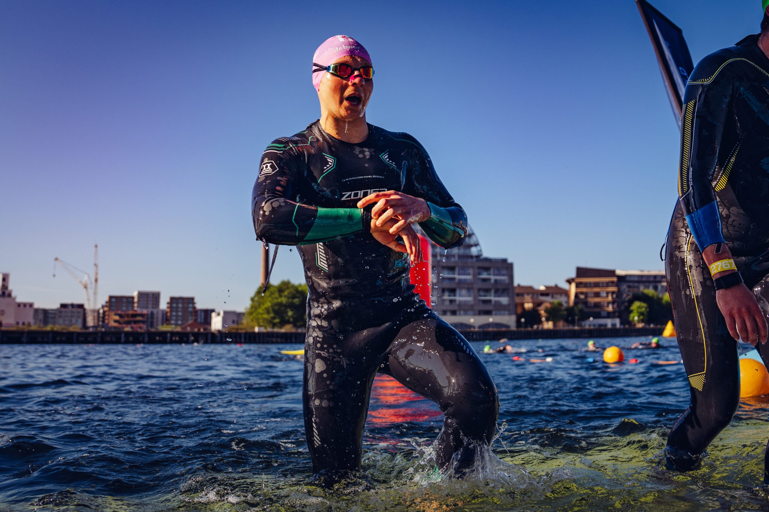 T100 London 2024 Age Group Racing on the 27/28th July 2024 at Royal Victoria Docks, London, UK, (photo:T100/James Mitchell)