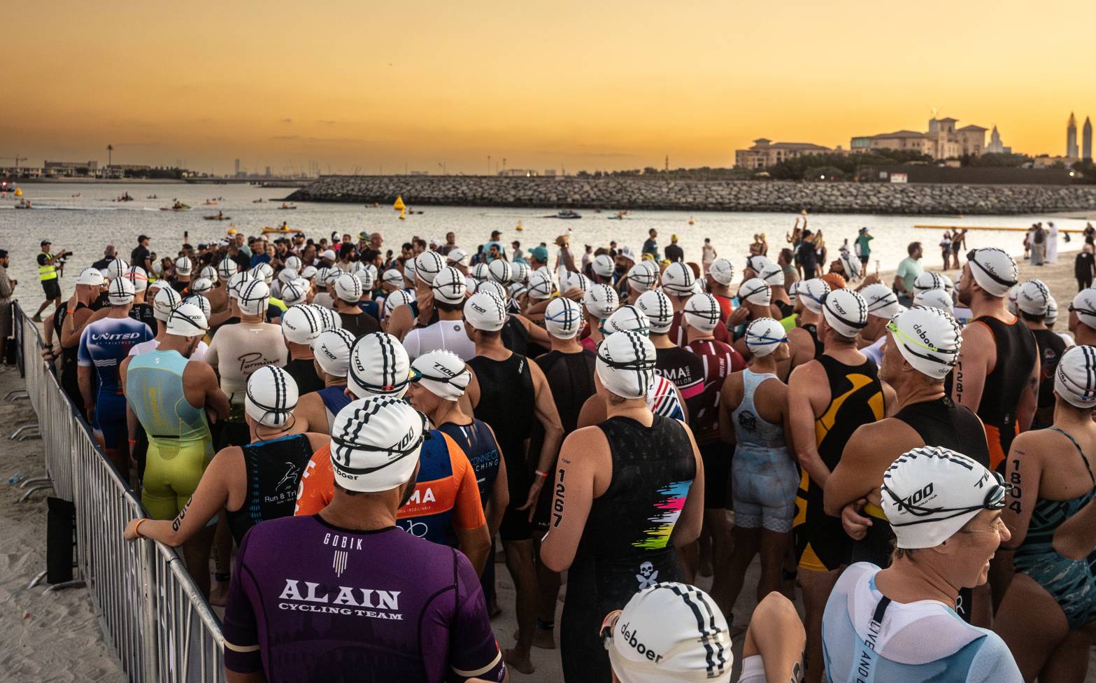 Triathletes get ready for the Dubai T100 Triathlon