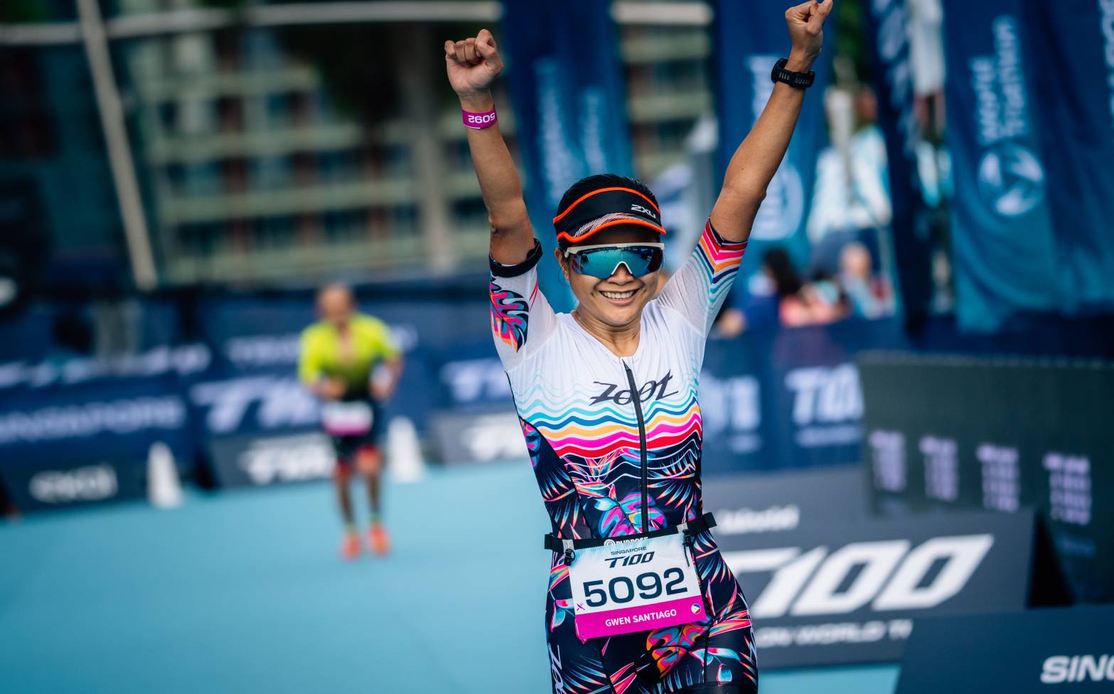 T100 Singapore 2024 AG Race on the 14th April 2024 at the Marina Bay, Singapore. (photo; T100/James Mitchell)