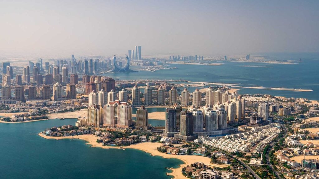 Qatar T100 Triathlon - Qatar Skyline