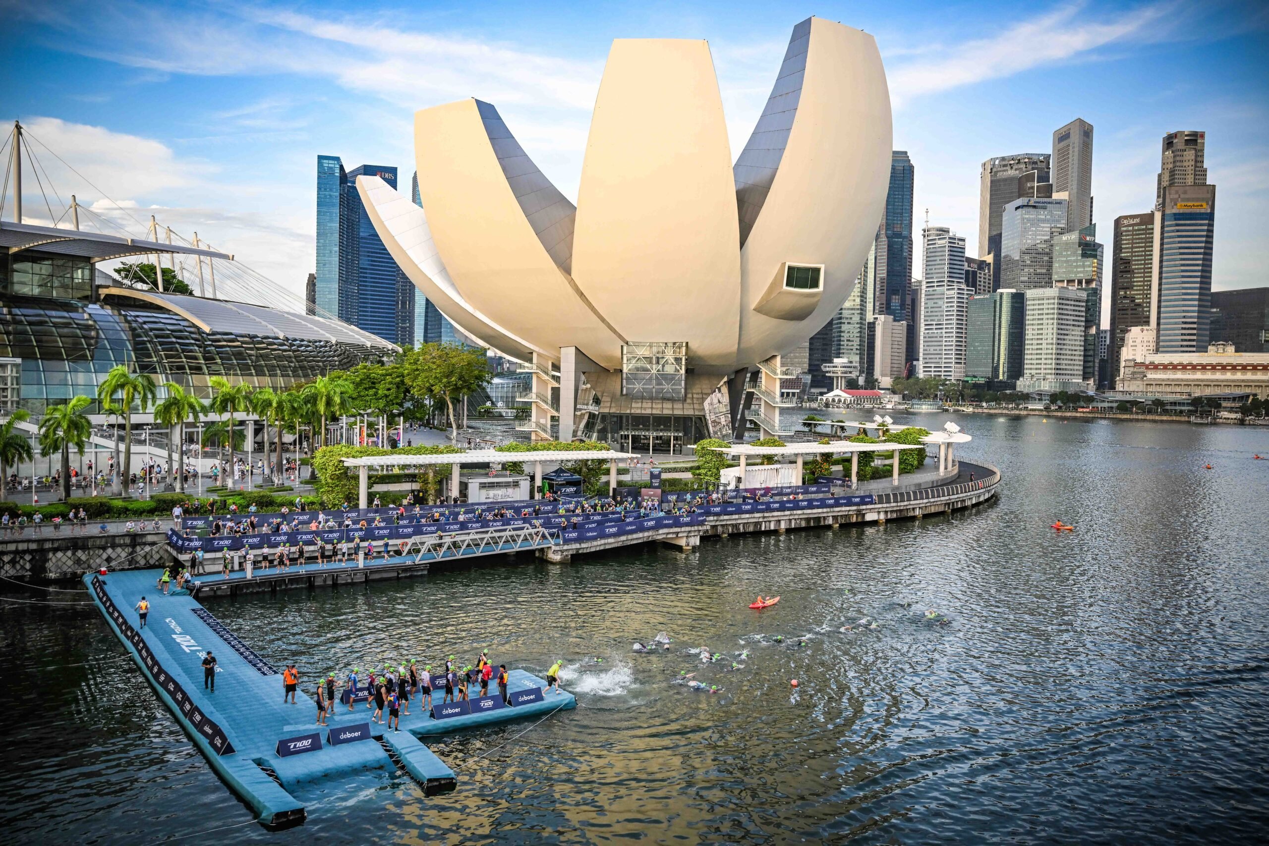 Singapore on the 6th April 2025 for the Singapore T100 age group race at Marina Bay Sands, Singapore