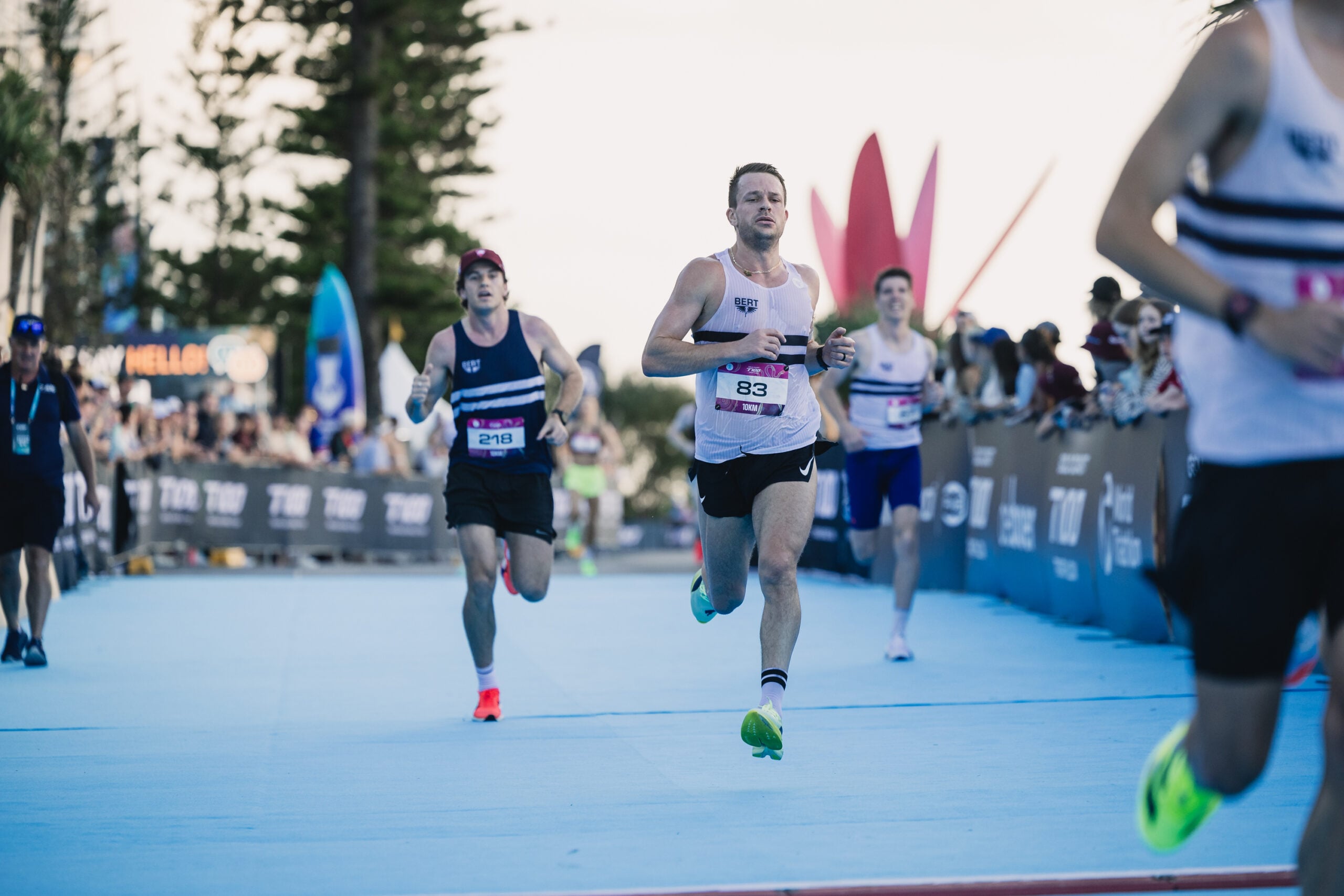 T100 Gold Coast 10km Run on 22nd March 2026 in Surfers Paradise, Queensland.