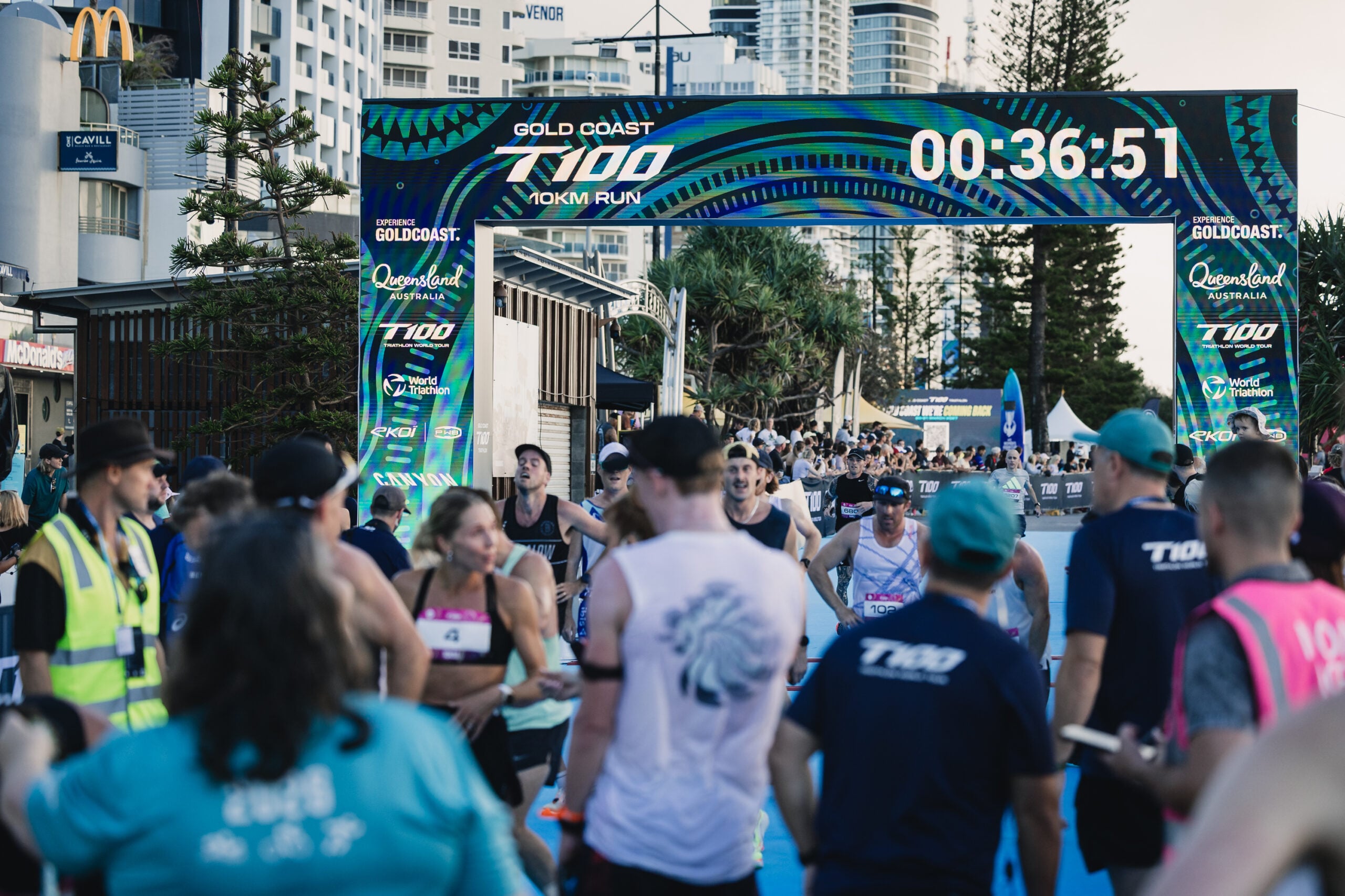 T100 Gold Coast 10km Run on 22nd March 2026 in Surfers Paradise, Queensland.