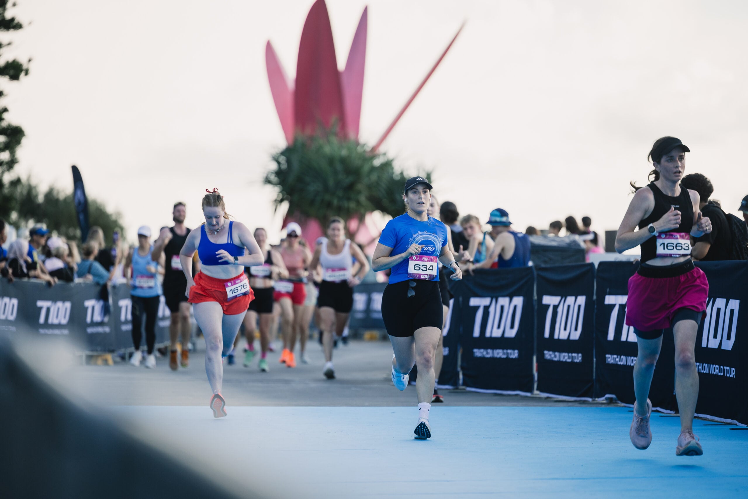 T100 Gold Coast 10km Run on 22nd March 2026 in Surfers Paradise, Queensland.